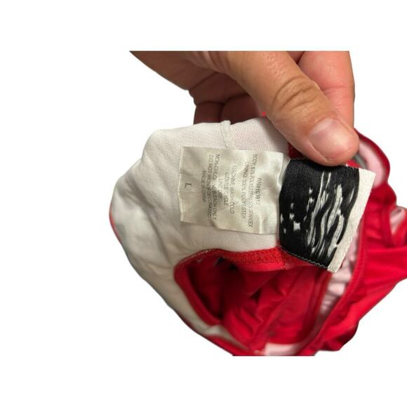 Texas One Piece Red Swimsuit Women’s L Lone Star Americana Swim Beach Vacation - Picture 10 of 10